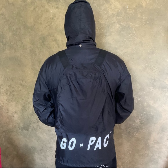 Vintage GO-PAC Convertible Backpack Nylon Jacket - Picture 2 of 15